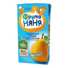 Сок детский ФрутоНяня грушевый осветленный с 4 месяцев 200 мл