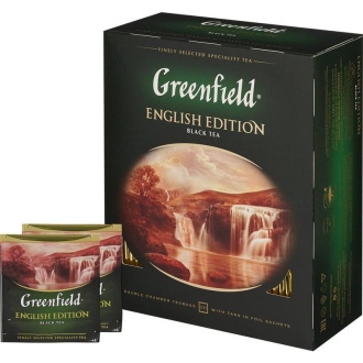 Чай Greenfield English Edition, (Инглиш Идишен) 100 пак.