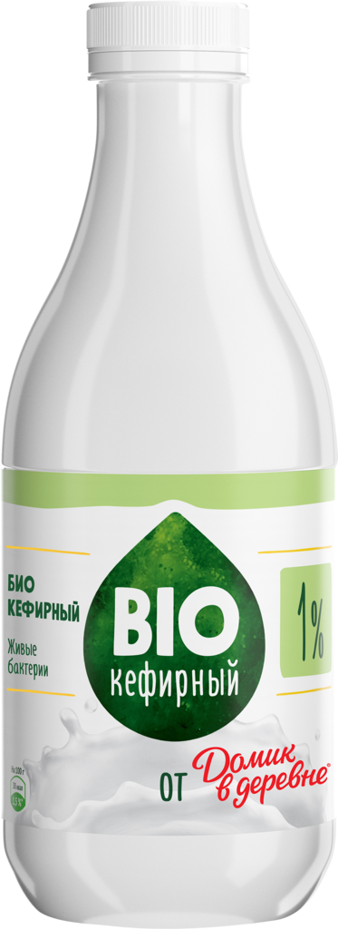 Продукт биокефирный ДОМИК В ДЕРЕВНЕ 1%, без змж, 900г (Россия, 900 г)