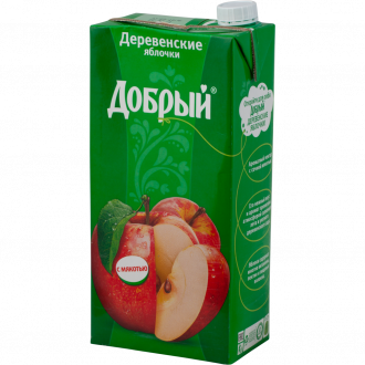 Нектар ДОБРЫЙ Деревенские яблочки, 2л (Россия, 2 L)