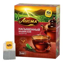 Чай черный Лисма Насыщенный мелколистовой в пакетиках 1,8 г х 100 шт