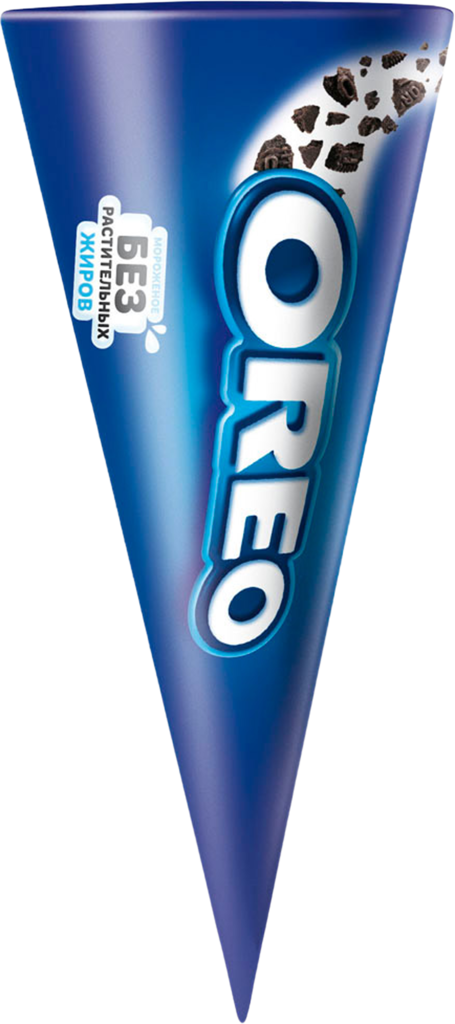 Мороженое OREO Сливочное с дробленым печеньем «Oreo» 12%, без змж, вафельный рожок, 72г (Россия, 72 г)