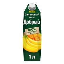 Напиток сокосодержащий Добрый Банановый микс из яблок бананов и манго 1 л
