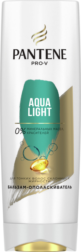 Бальзам-ополаскиватель для тонких, склонных к жирности волос PANTENE Aqua Light, 360мл (Румыния, 360 мл)
