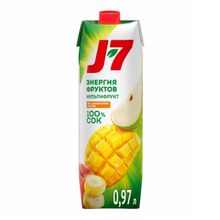 Сок J7 мультифрукт с мякотью концентрированный 970 мл