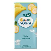 Нектар детский ФрутоНяня банан восстановленный стерилизованный с 6 месяцев 200 мл