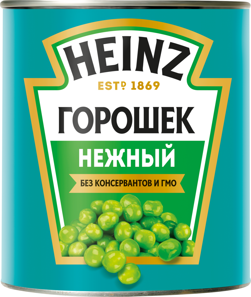 Горошек зеленый HEINZ Нежный, из мозговых сортов, 400г (Россия, 400 г)