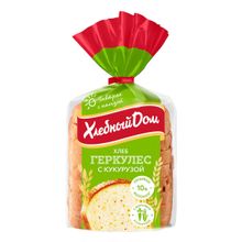 Хлеб Хлебный Дом Геркулес с кукурузой в нарезке 255 г