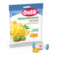 Леденцы Sula Мультивитамин без сахара 60 г