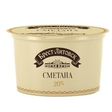 Сметана 20% Брест-Литовск БЗМЖ 180 г