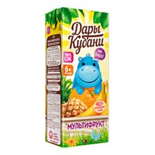 Сок детский Дары Кубани мультифрукт с 12 месяцев 200 мл