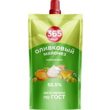 Майонез 365 дней Оливковый 50,5% 180 мл