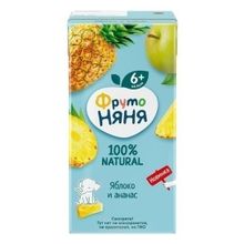 Нектар фруктовый ФрутоНяня Яблоко и ананас 200 мл