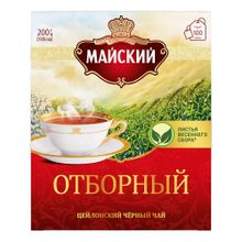Чай черный Майский Отборный в пакетиках 2 г х 100 шт