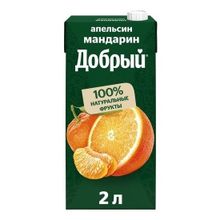 Напиток сокосодержащий Добрый апельсин-мандарин 2 л
