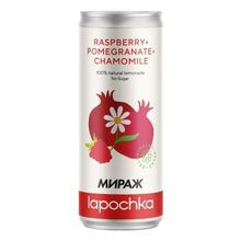 Газированный напиток Lapochka малина-гранат-ромашка 330 мл