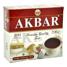 Чай черный Akbar Красно-белая серия в пакетиках 2 г х 100 шт