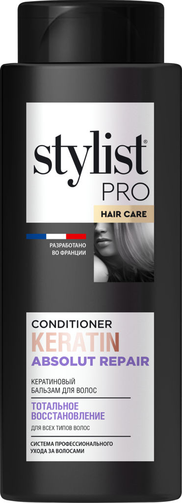Бальзам для волос STILYST Hair care Тотальное восстановление кератиновый, 280мл (Россия, 280 мл)