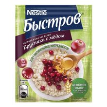 Хлопья Быстров овсяные с брусникой и медом 40 г