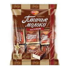 Конфеты глазированные Рот Фронт Птичье Молоко Настоящие сливочно-ванильные 225 г
