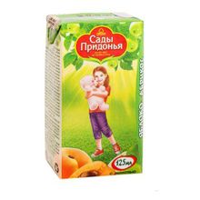 Сок детский Сады Придонья яблоко-абрикос восстановленный с мякотью с 5 месяцев 125 мл