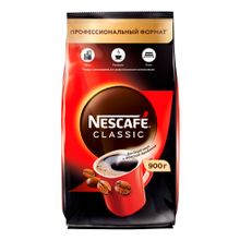 Кофе Nescafe Сlassic растворимый с добавлением натурального молотого 900 г
