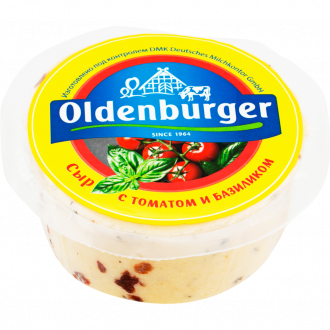 Сыр OLDENBURGER с томатом и базиликом 50%, без змж, 350г (Россия, 350 г)