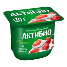Биойогурт Актибио клубника 2,9% 130 г