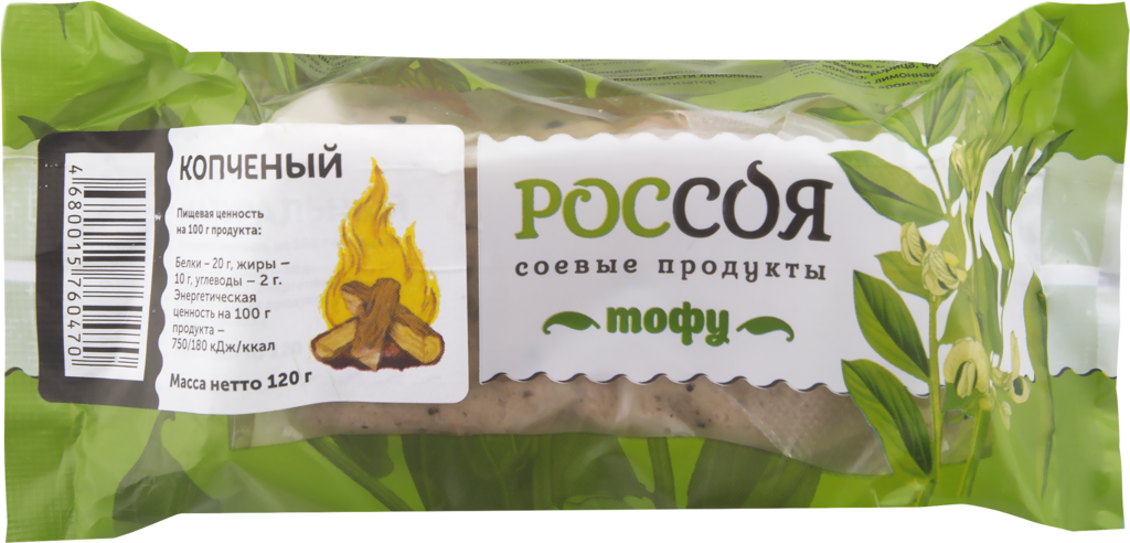 Продукт белковый копченый РОССОЯ Тофу, 120г (Россия, 120 г)