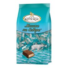 Конфеты глазированные Фабрика имени Крупской Мишка на севере с миндалем 200 г