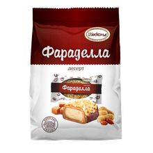Конфеты вафельные Акконд Десерт Фараделла со сливочной кремовой начинкой в карамели с обсыпкой крупкой арахиса в шоколадной глазури 250 г