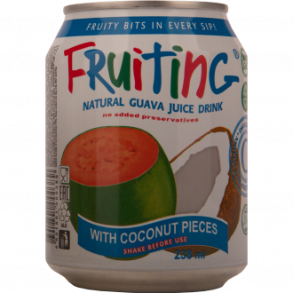Напиток FRUITING из сока гуавы с кусочками кокоса негазированный, 0.238л (Корея, 0.238 L)
