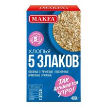 Хлопья Makfa зерновые 5 злаков 400 г