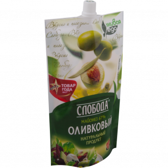 Майонез СЛОБОДА Провансаль оливковый 67%, 400мл (Россия, 400 мл)