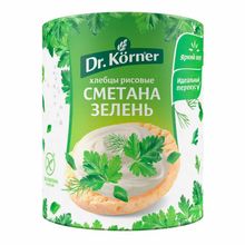 Хлебцы рисовые Dr.Korner со сметаной и зеленью 80 г