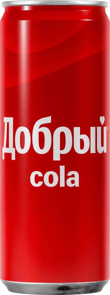 Напиток ДОБРЫЙ Кола сильногазированный, 0.33л (Россия, 0.33 L)