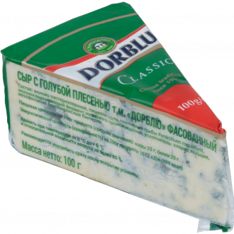 Сыр DORBLU с голубой плесенью 50%, без змж, 100г (Россия, 100 г)