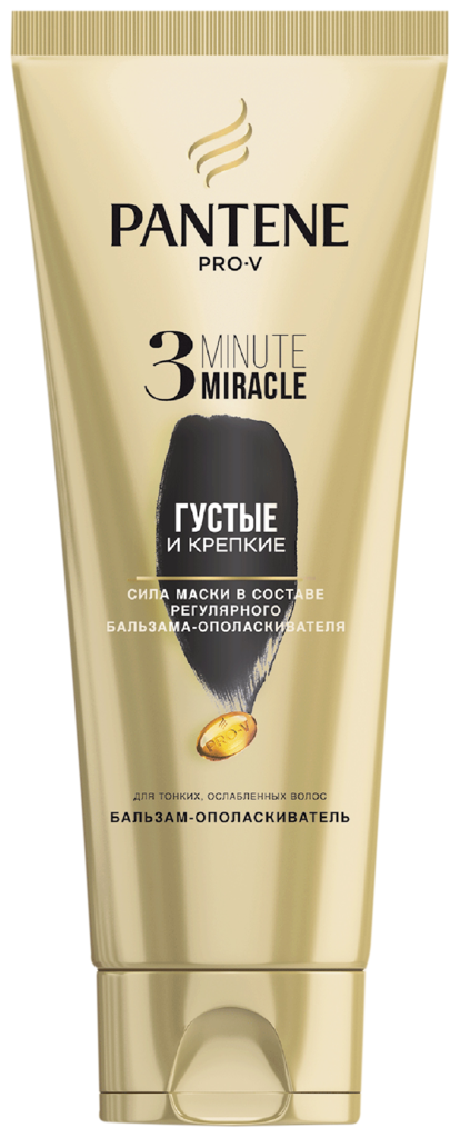 Бальзам-ополаскиватель для волос PANTENE Pro-V Miracle Густые и крепкие, 200мл (Франция, 200 мл)